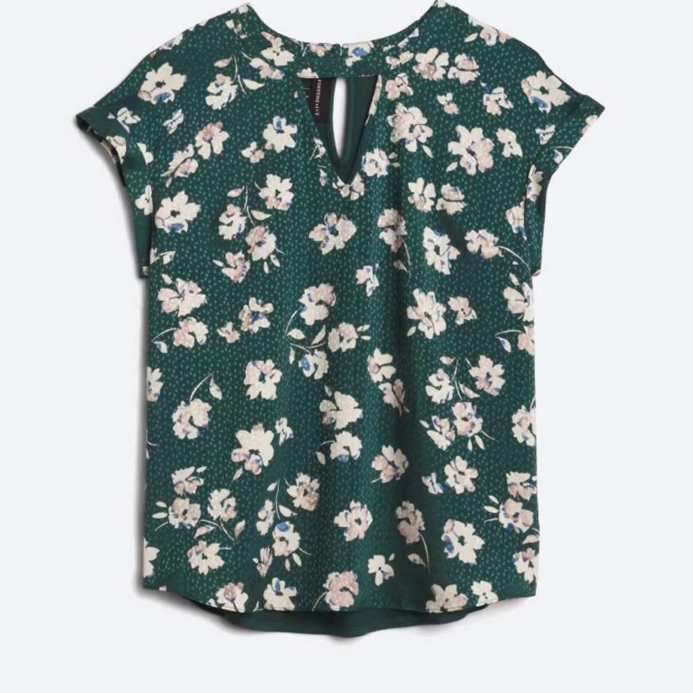 NWT Mixed Material Blouse